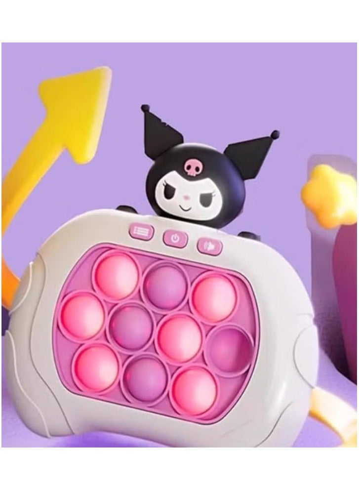 Pop Push Bubbles Fidget Toys Puzzle Toy Adult Cartoon Game Console with Lights (K1) - Image 3